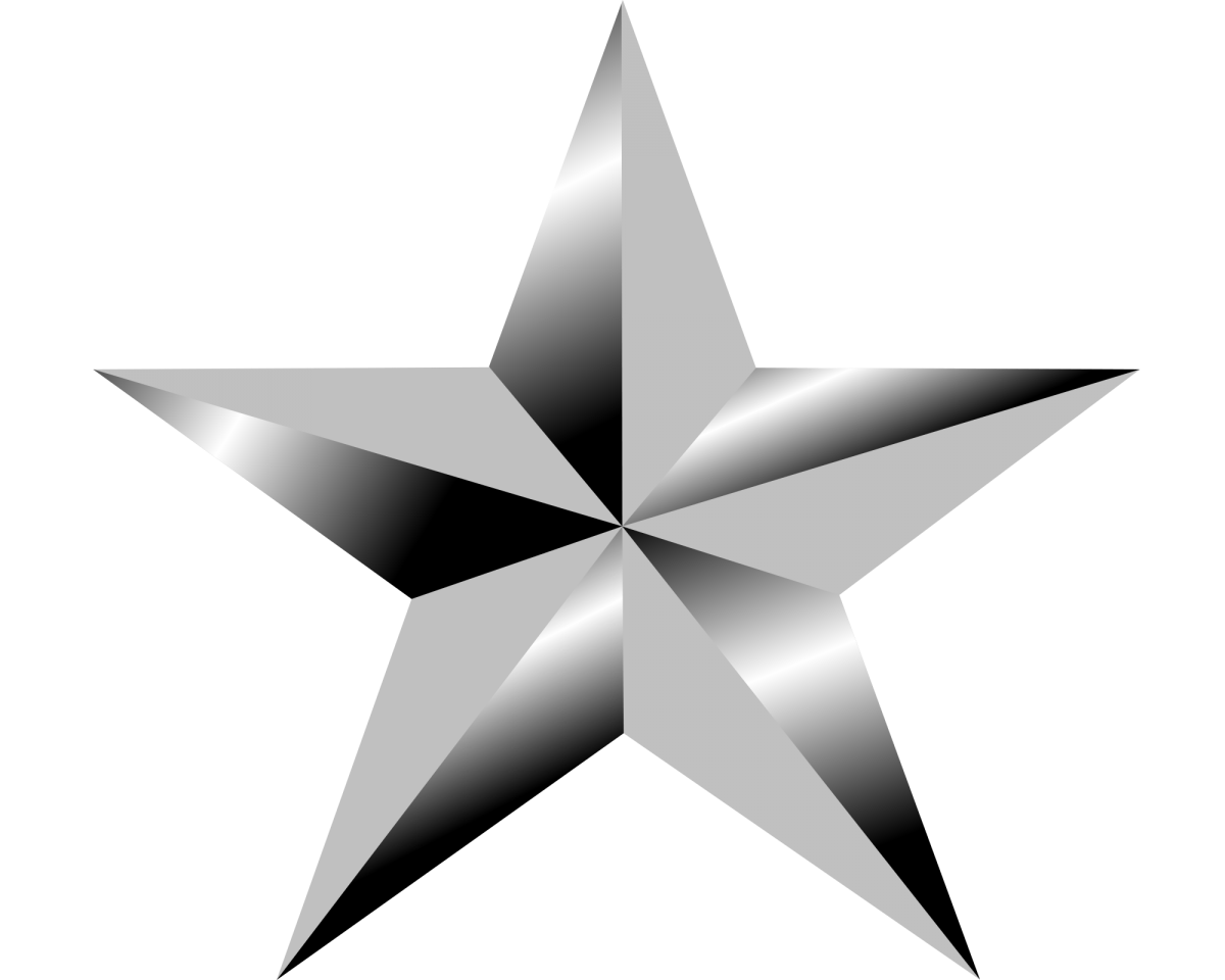 Silver Star Transparent Image