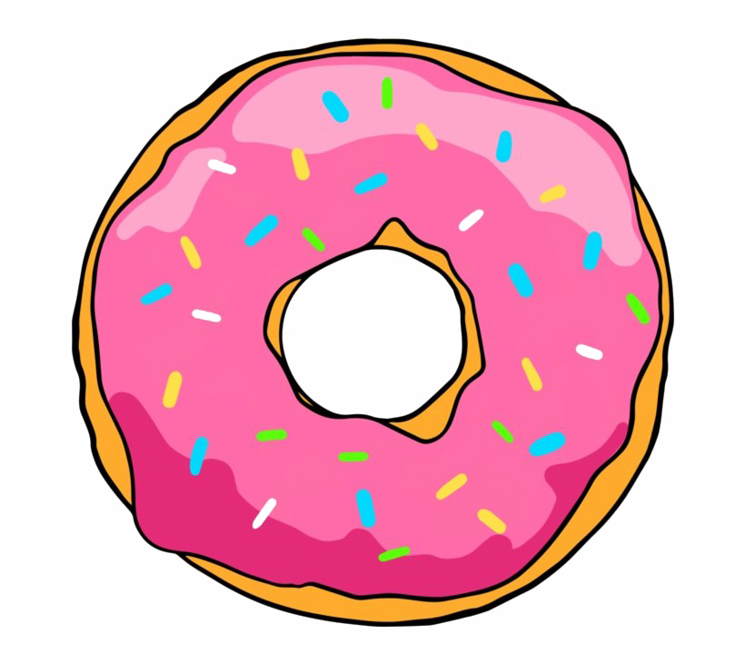 Simpsons Donut Фон PNG Image