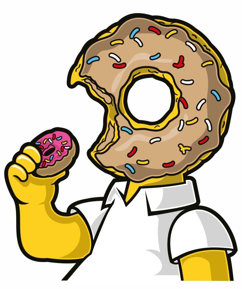 Simpsons Donut Transparent Background | PNG Play