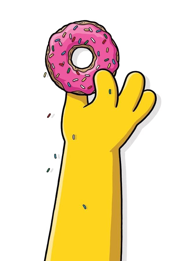 Simpsons Пончик прозрачный файл