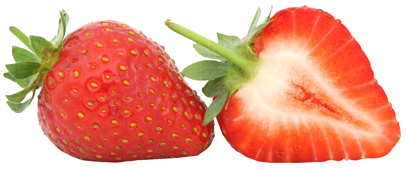 Sliced Strawberry PNG Clipart Background
