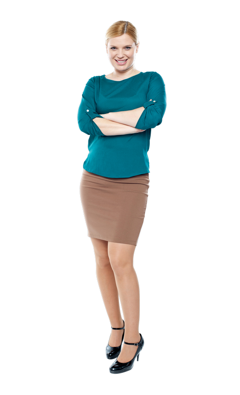 Standing Mujeres PNG Stock Images