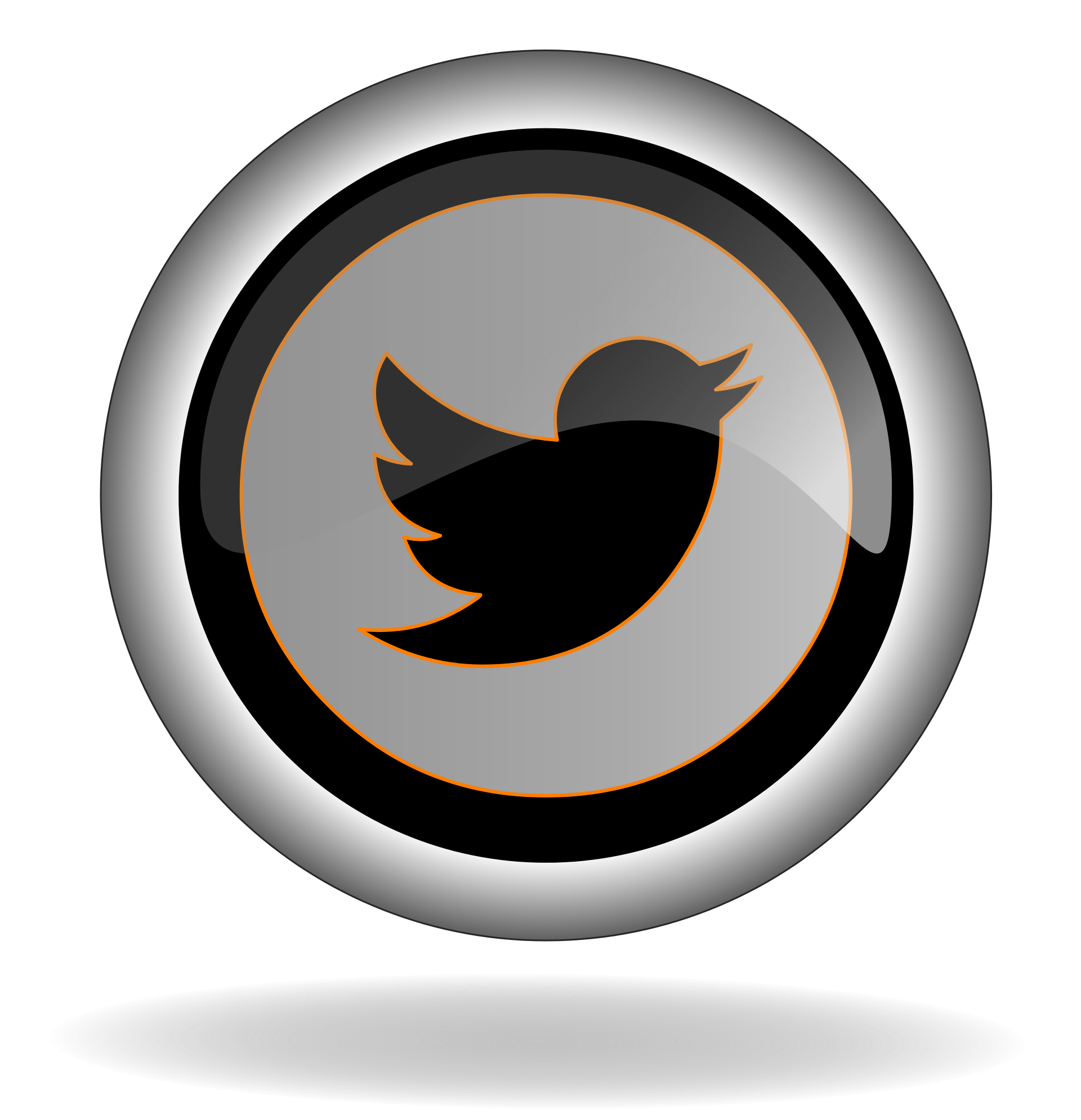 Twitter logo pictogram PNG