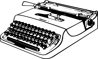 Typewriter Background PNG Image