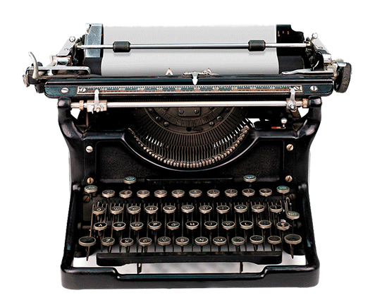 Пишущая машинка нет фона