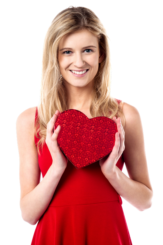 Valentines Day Girl Royalty-Free PNG Image