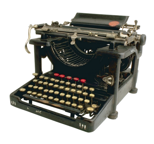 Vintage Typewriter Фон PNG Image