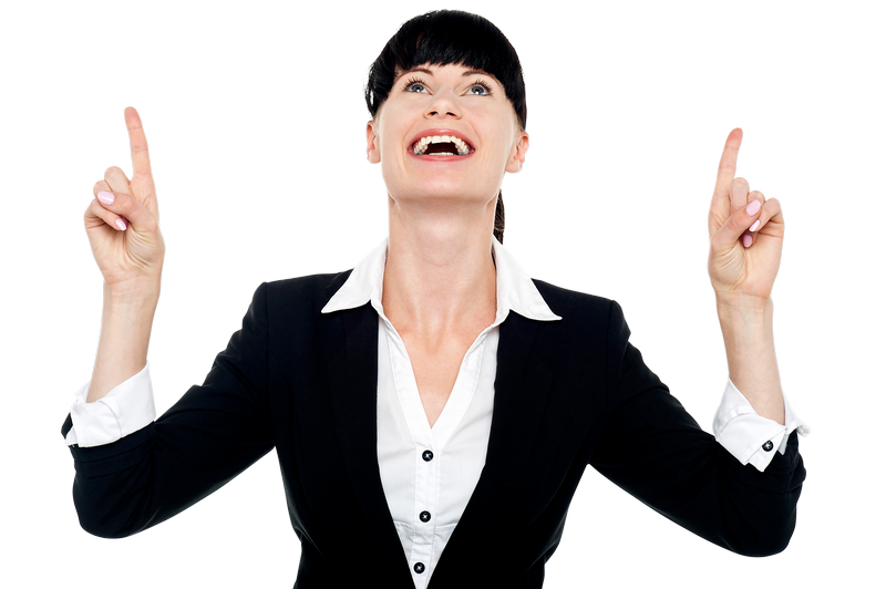 Women Pointing Top Free Commercial Use PNG Image