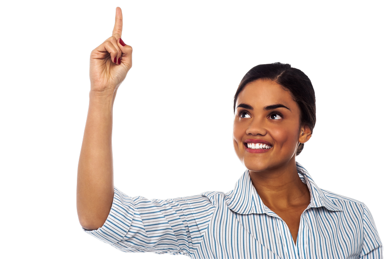 Women Pointing Top PNG Photo