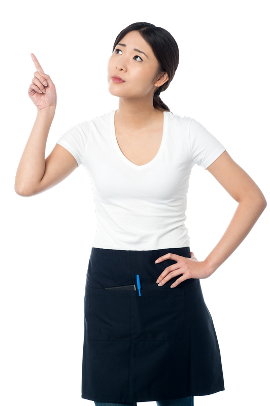 Women Pointing Top PNG Stock Photo
