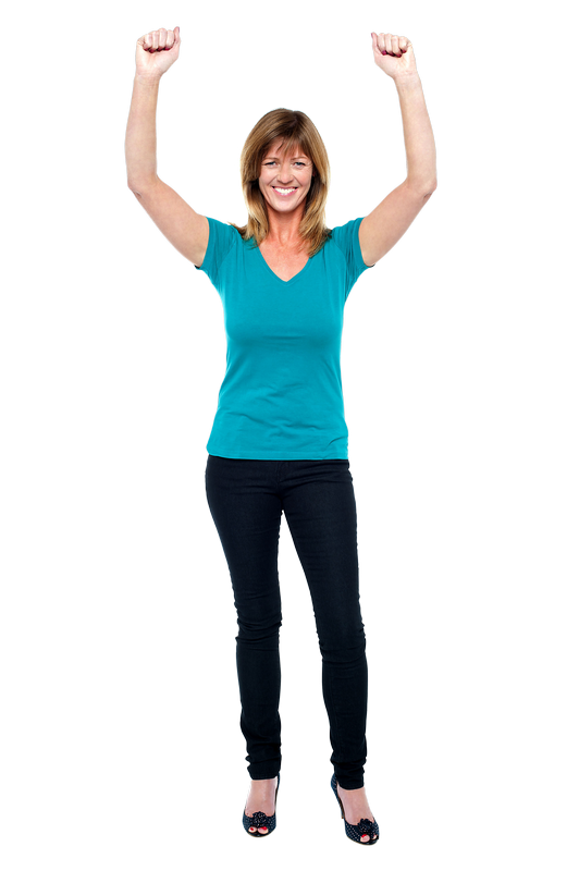 Women Pointing Top Royalty-Free PNG