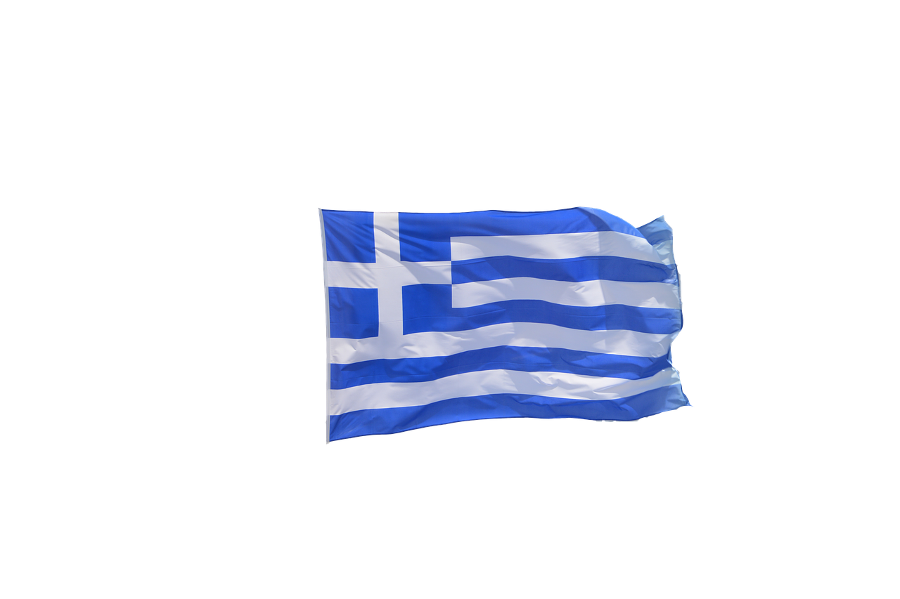 Acropolis Flag Background PNG Image