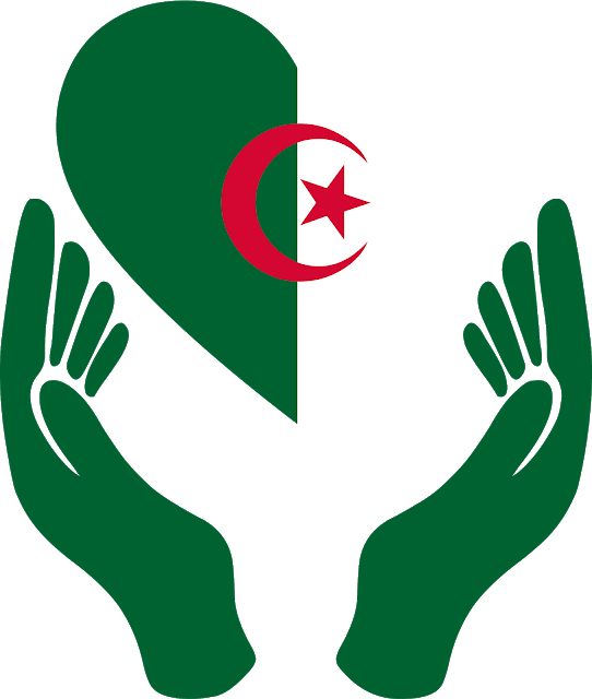 Algeria Flag Background PNG Image