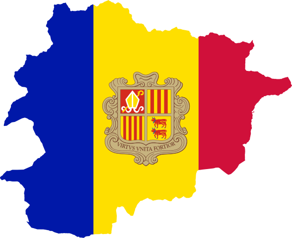 Andorra Flag PNG Background