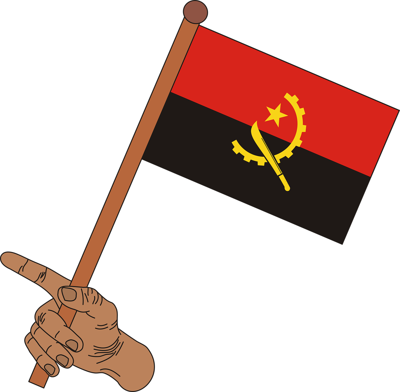 Angola Flag PNG Photos