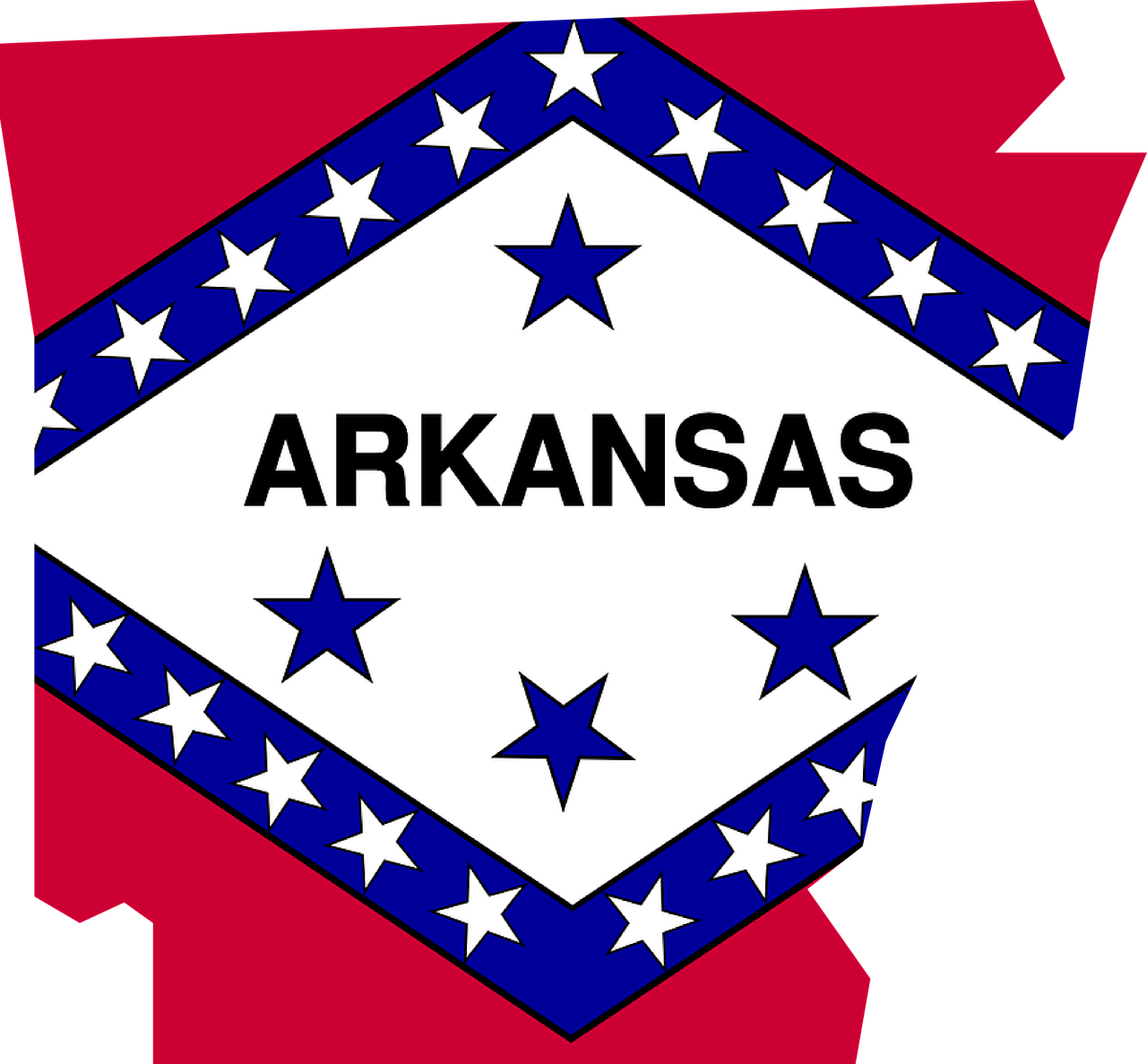 Arkansas Flag Background PNG Image