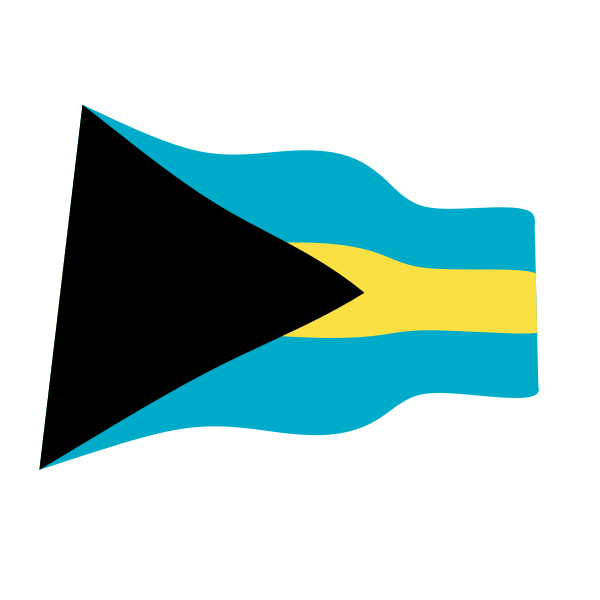 Bahamas Flag Background PNG Image