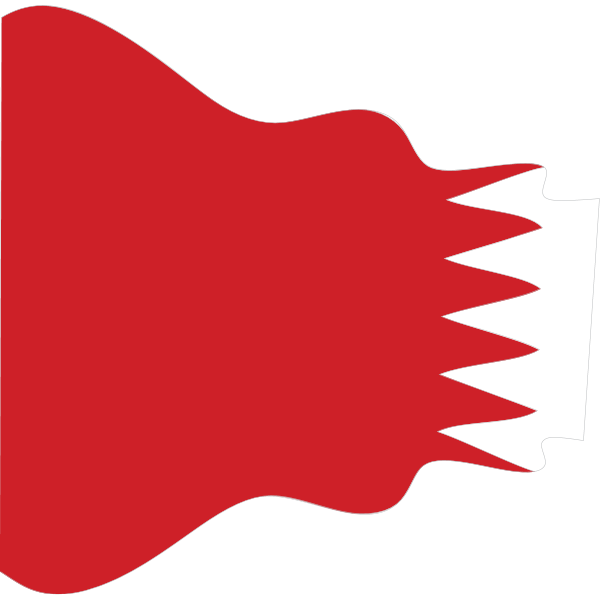 Bahrain Flag Transparent Background
