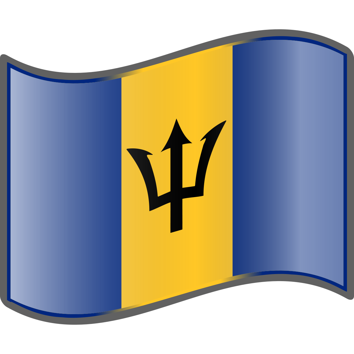 Barbados Flag PNG HD Quality