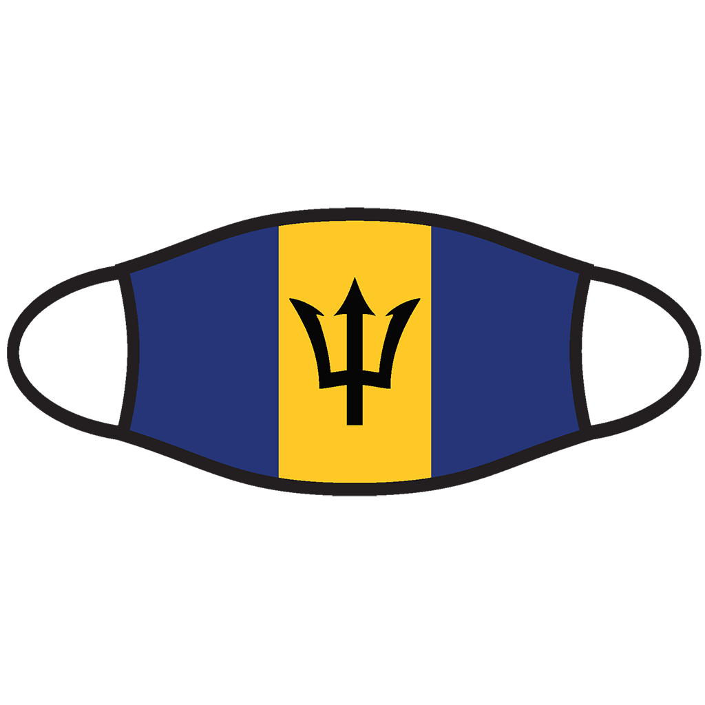 Barbados Flag Transparent Background