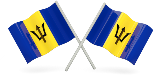 Barbados Flag Transparent Image
