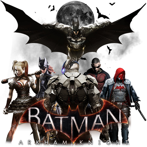 Batman Arkham City Logo Background PNG Clip Art