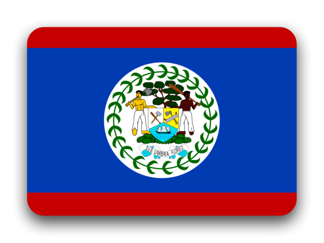 Belize Flag PNG Photo Image