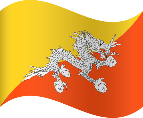 Bhutan Flag PNG Photos