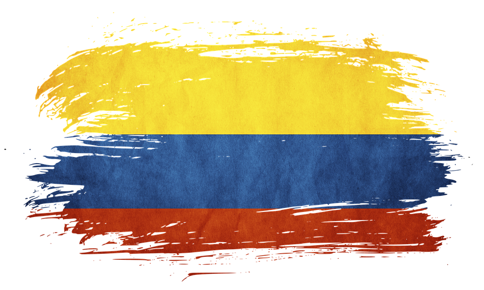 Color de la bandera colombiana