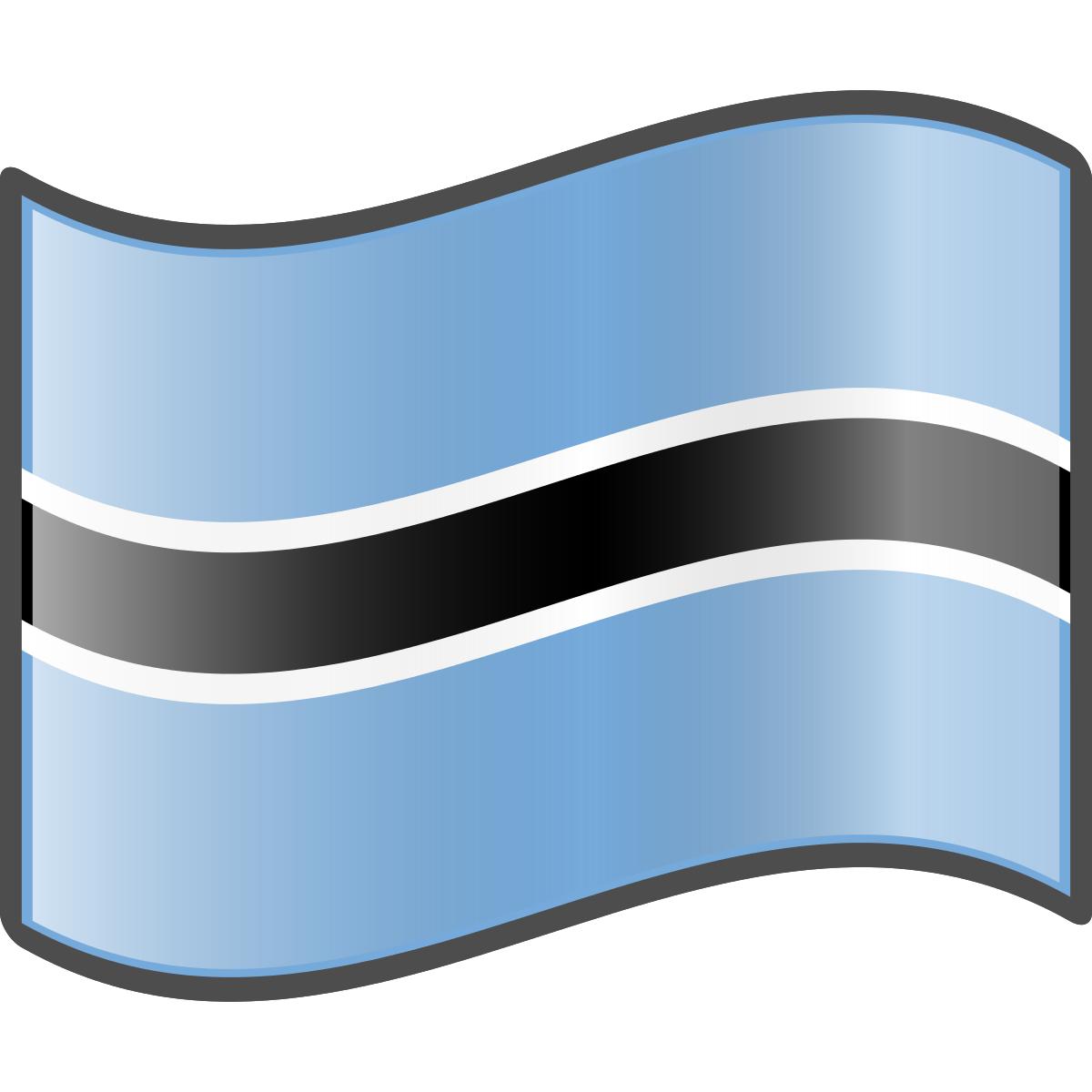 Botswana Flag Background PNG Image