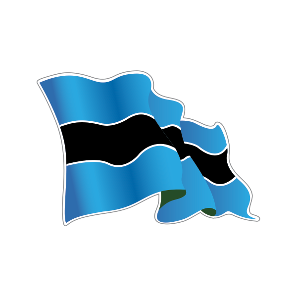 Botswana Flag Transparent File