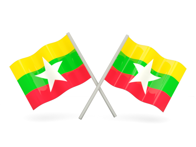Burma Flag PNG Background
