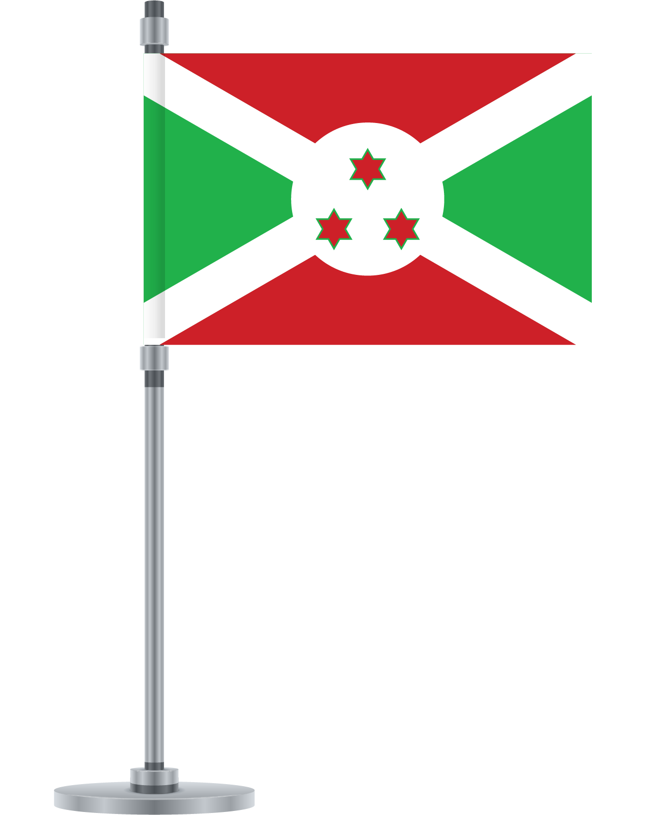 Burundi Flag PNG Clipart Background