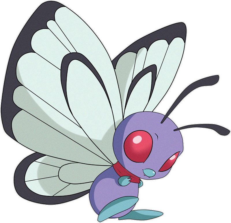 Butterfree Pokemon PNG Background Clip Art