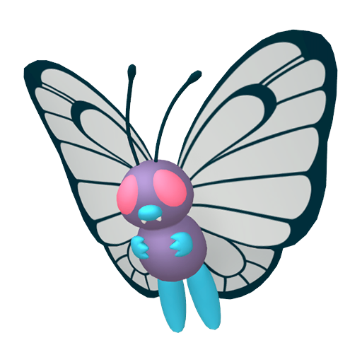 Butterfree Pokemon PNG Clipart Background