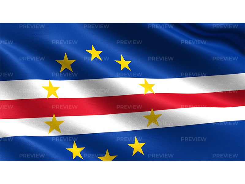 Cabo Verde Flag PNG Background