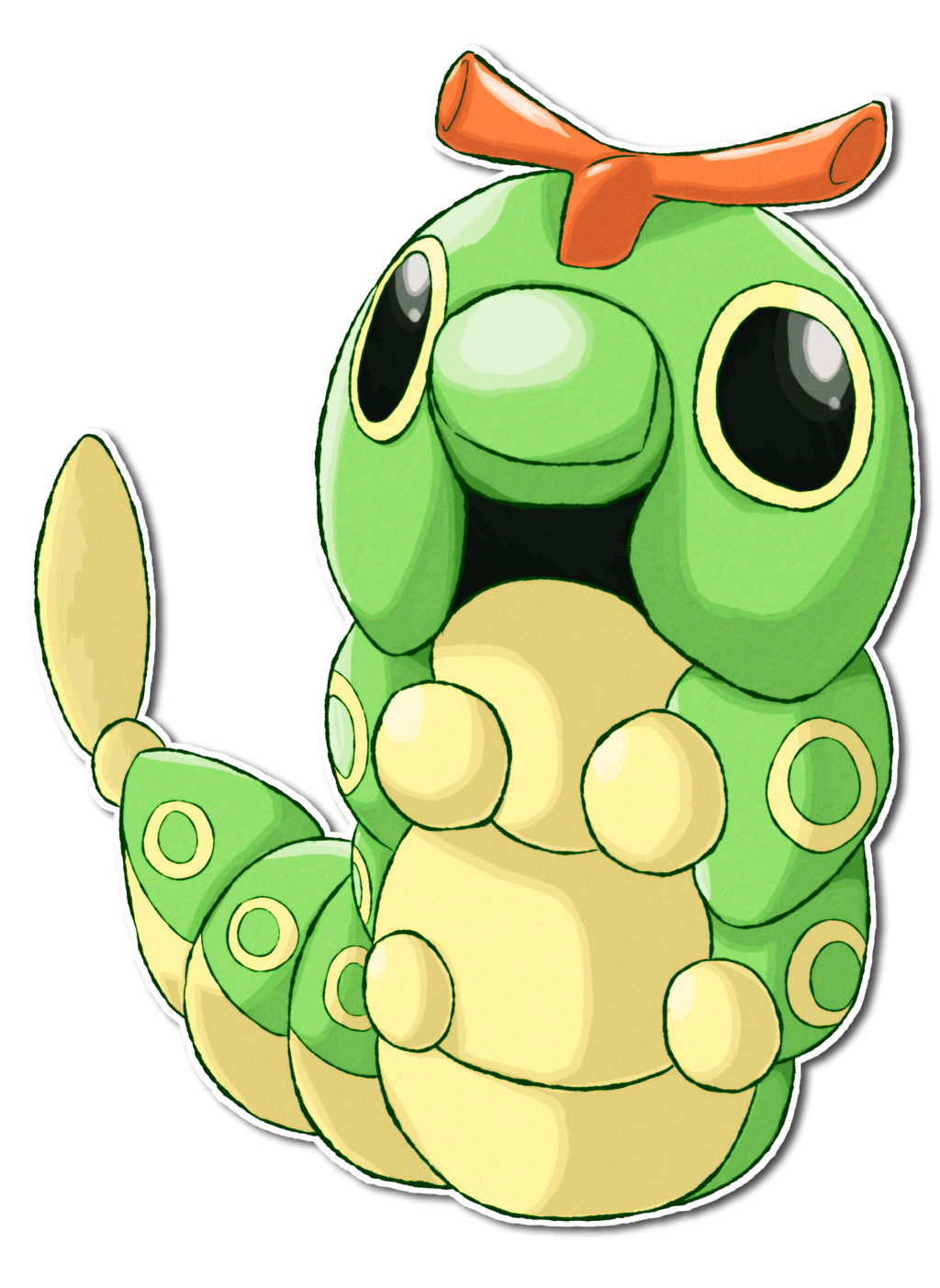 Caterpie Pokemon PNG Pic Background