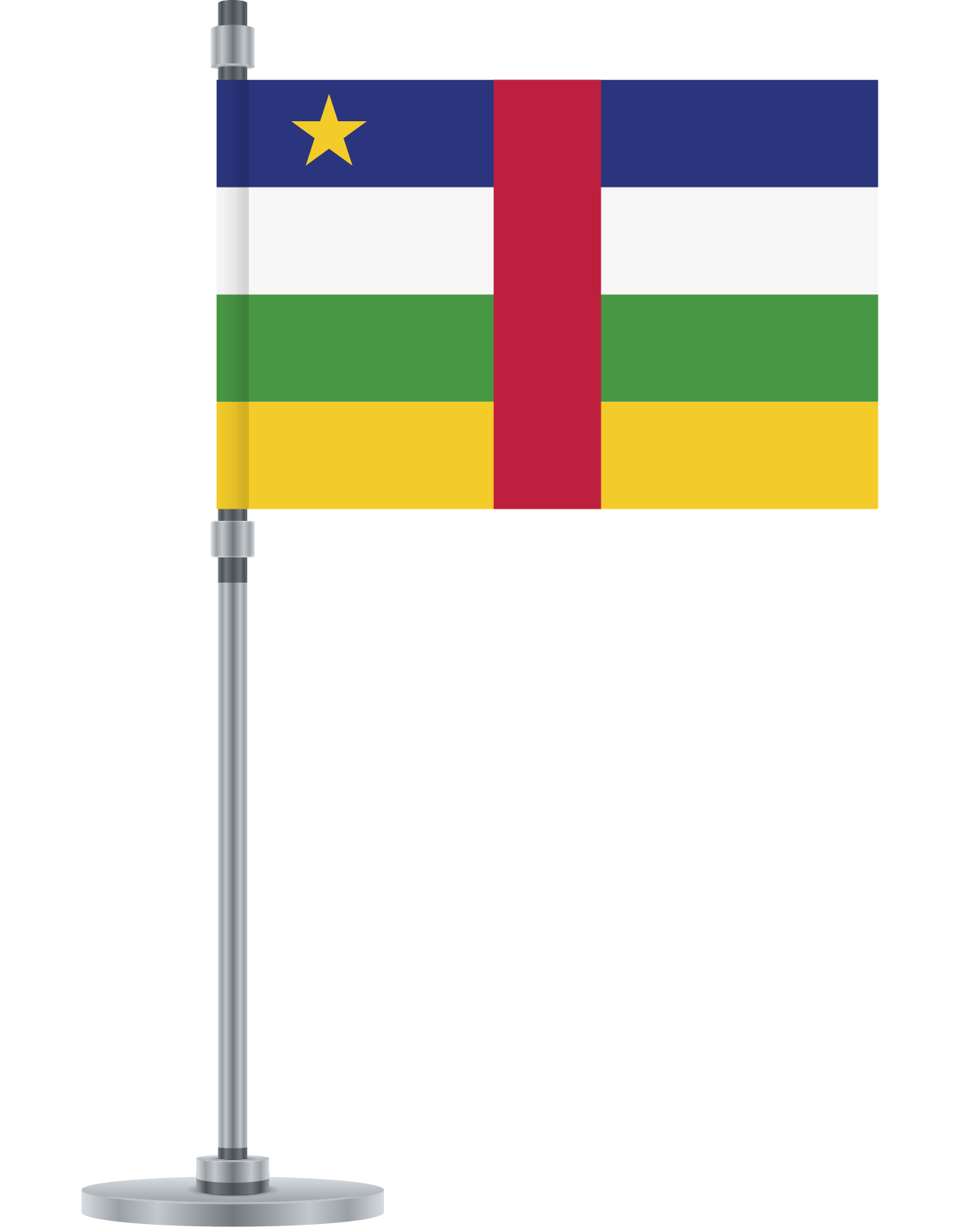 Central African Republic Flag Background PNG Image