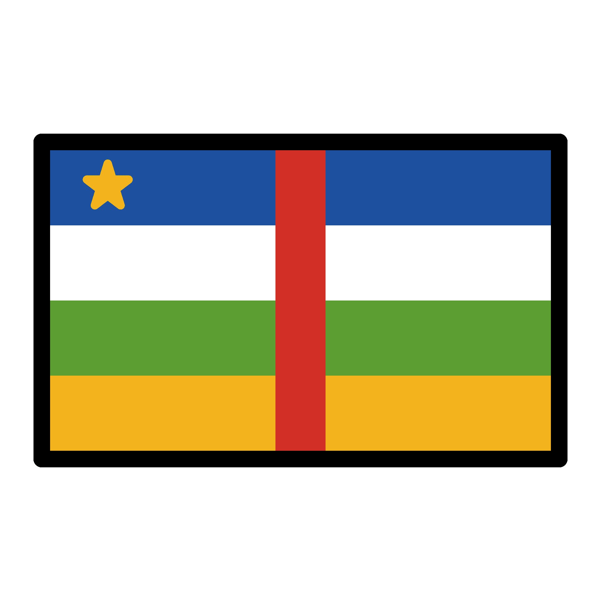 Central African Republic Flag Free Picture PNG