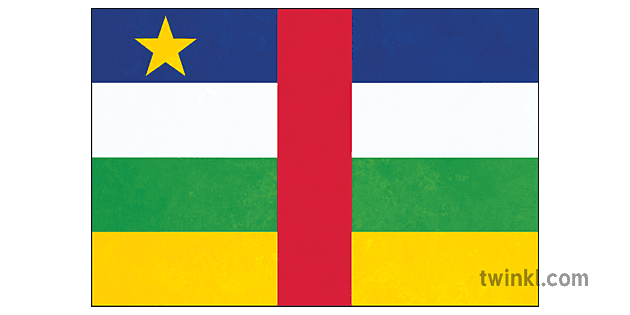 Central African Republic Flag PNG Background