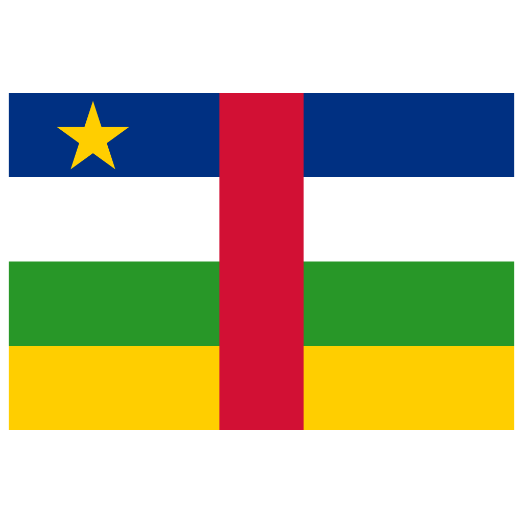 Central African Republic Flag PNG Photo Image