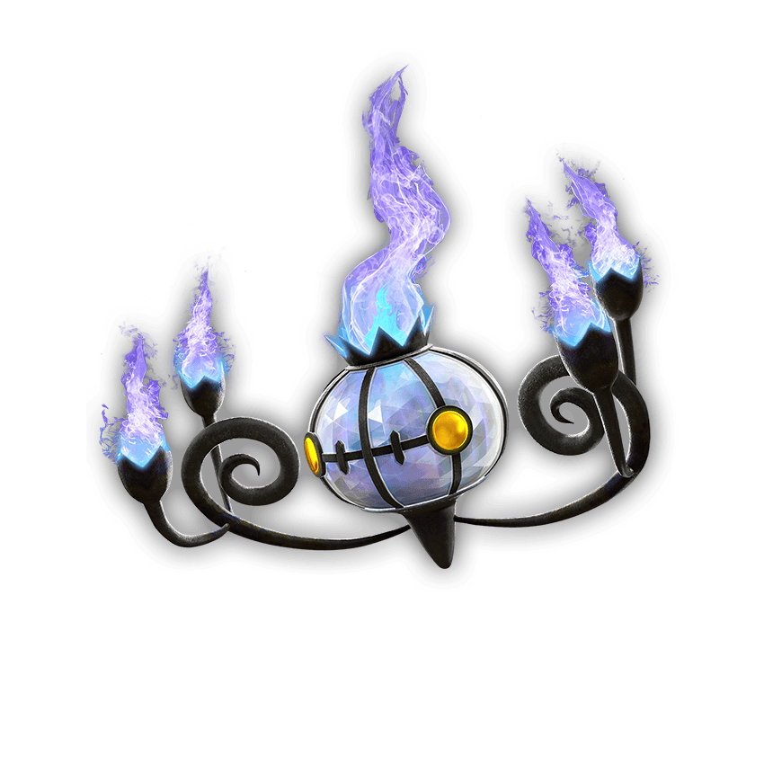 Chandelure Pokemon PNG Clipart Background