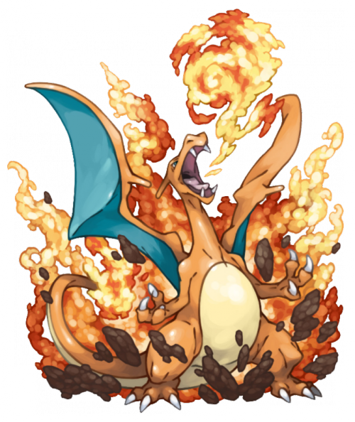 Charizard Pokemon Background PNG Image