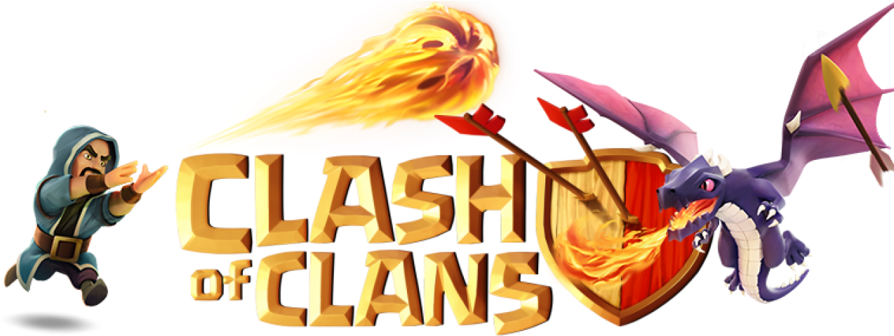 Clash Of Clans Logo Free PNG Clip Art