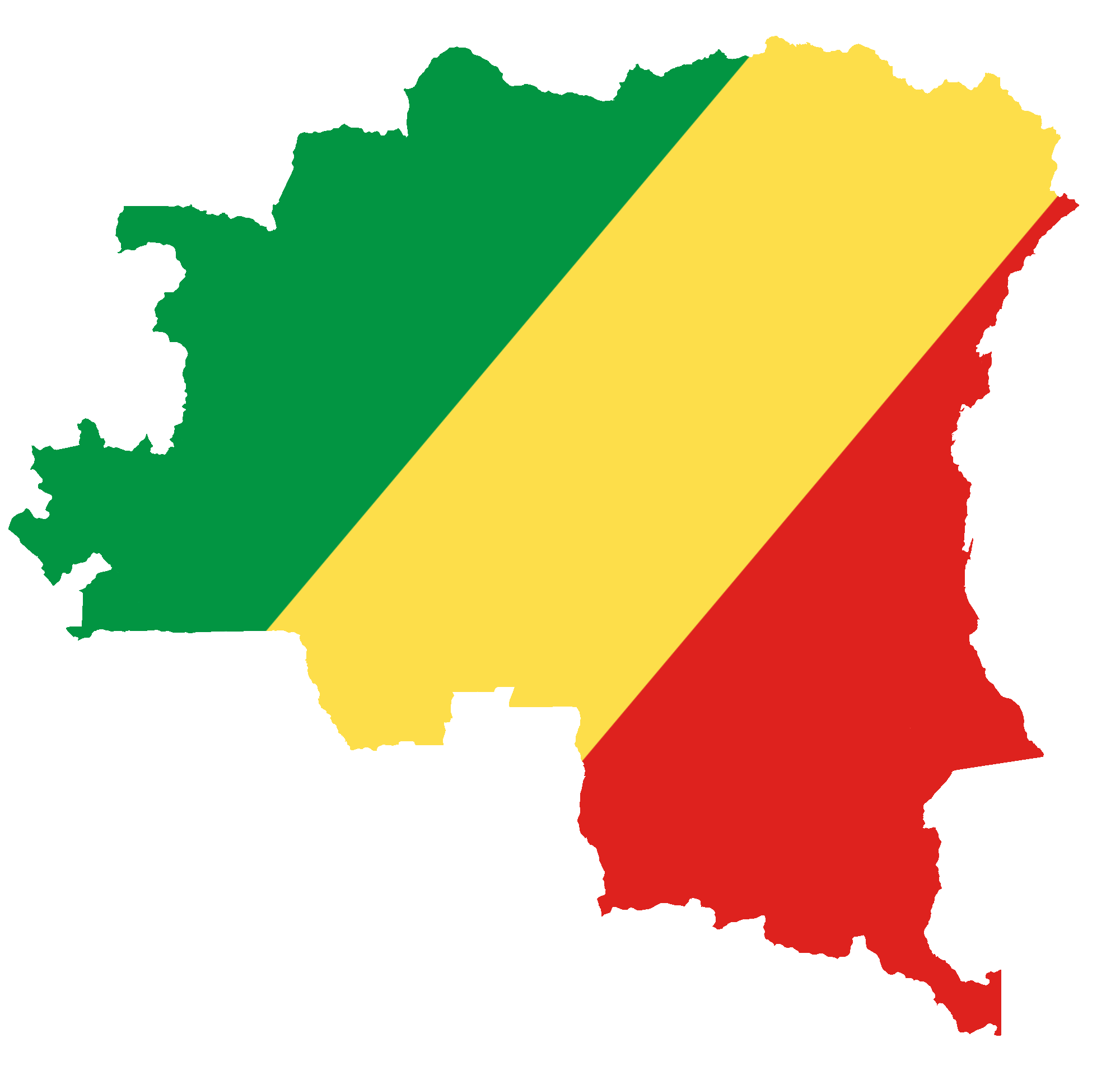 Congo Flag Background PNG Image