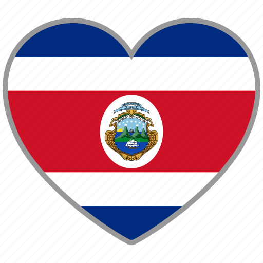 Costa Rica Flag Background PNG Image