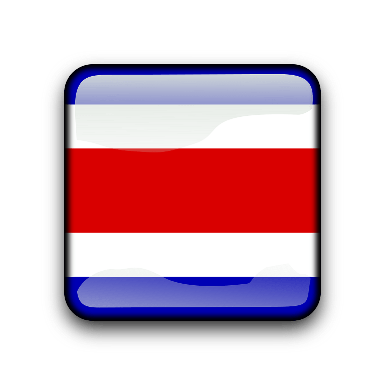 Costa Rica Flag Transparent Image