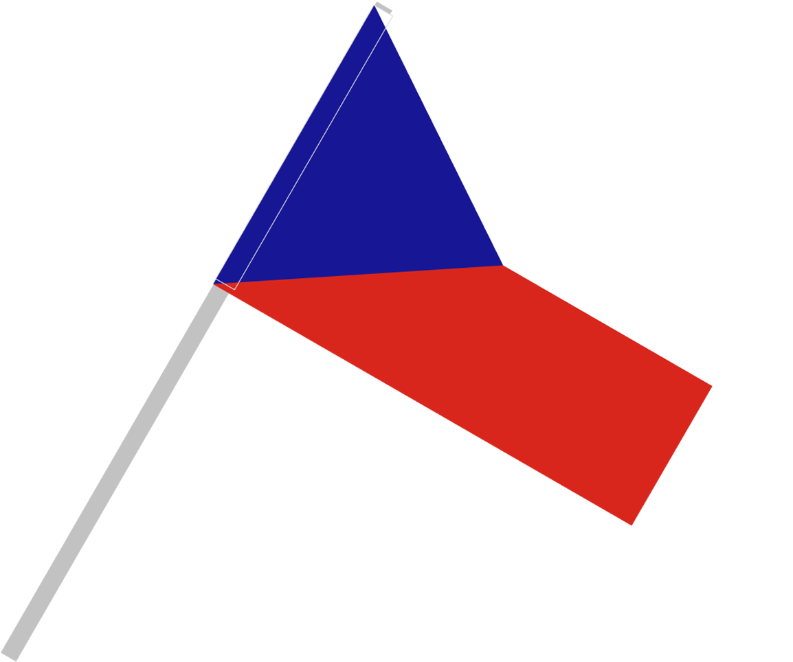 Czech Republic Flag PNG HD Quality