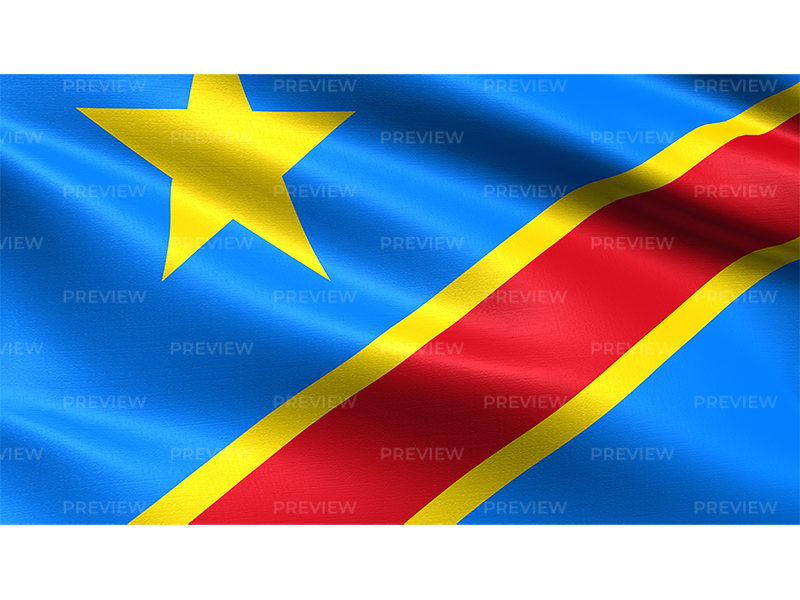 Democratic Republic of The Congo Flag PNG Background