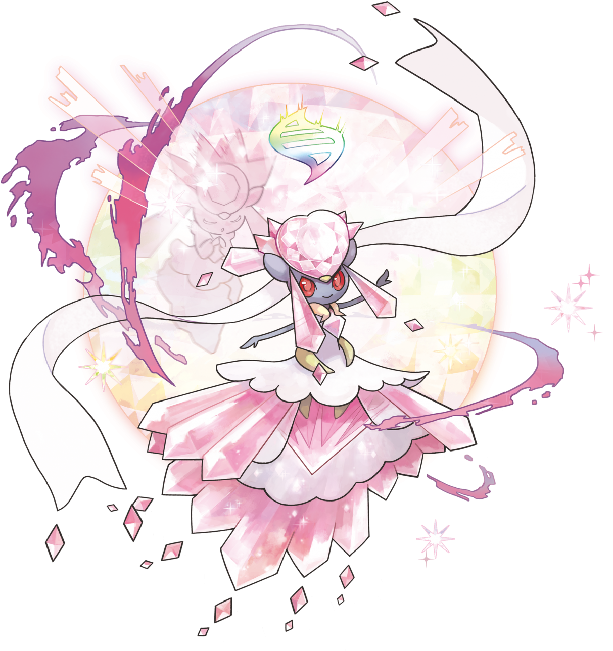 Diancie Pokemon Background PNG